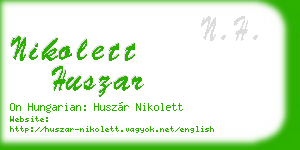 nikolett huszar business card
